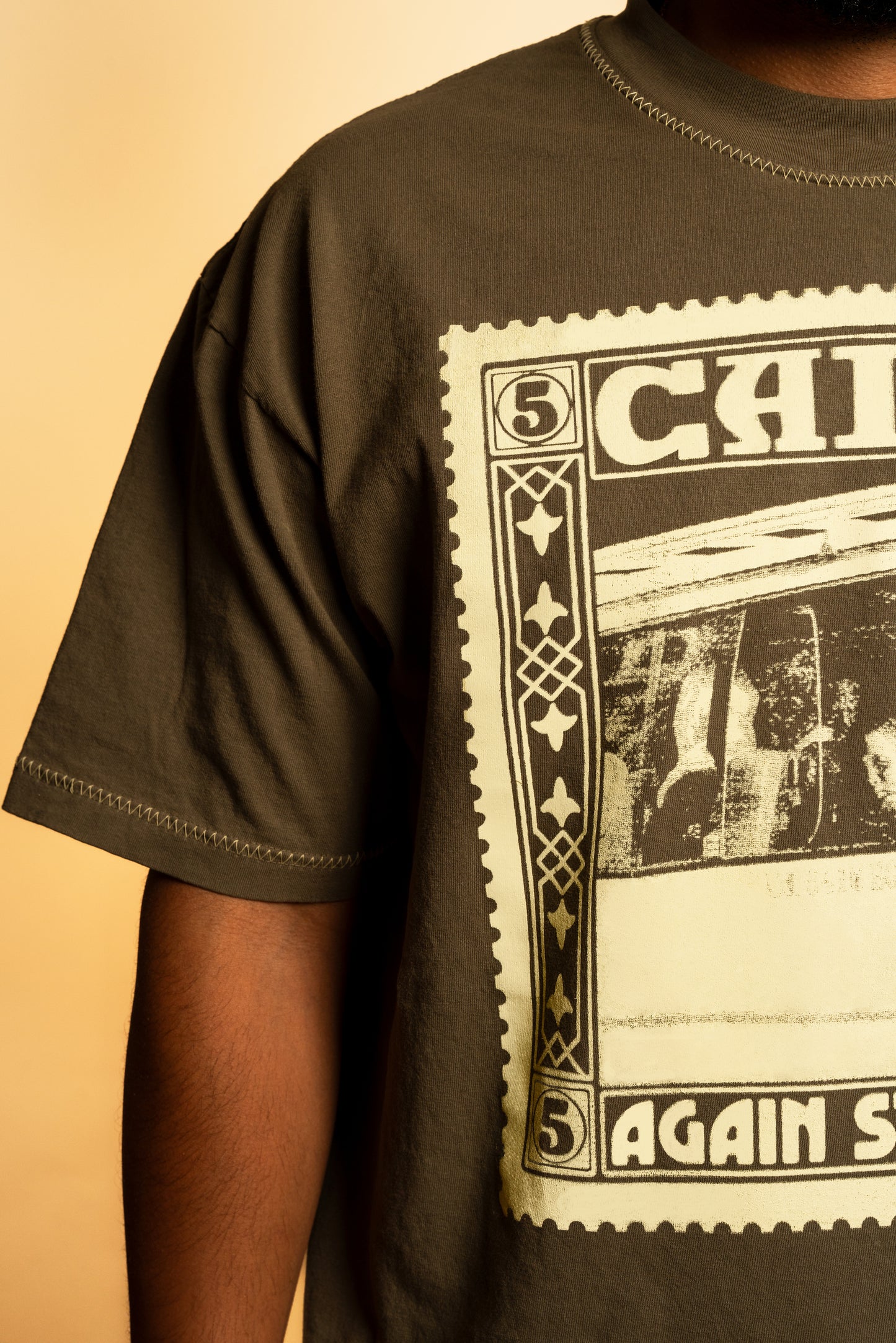 Olive Cairo Stamp Tee