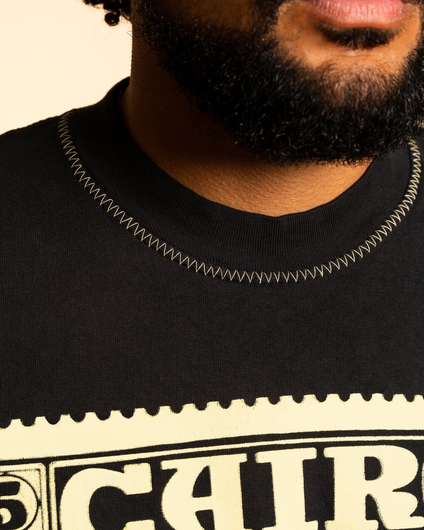 Black Cairo Stamp Tee