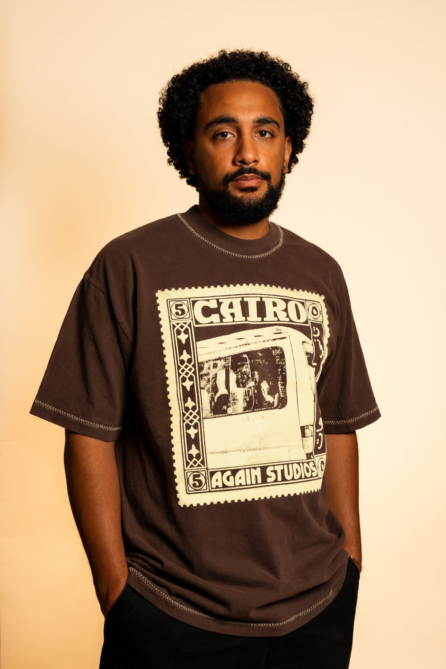 Brown Cairo Stamp Tee