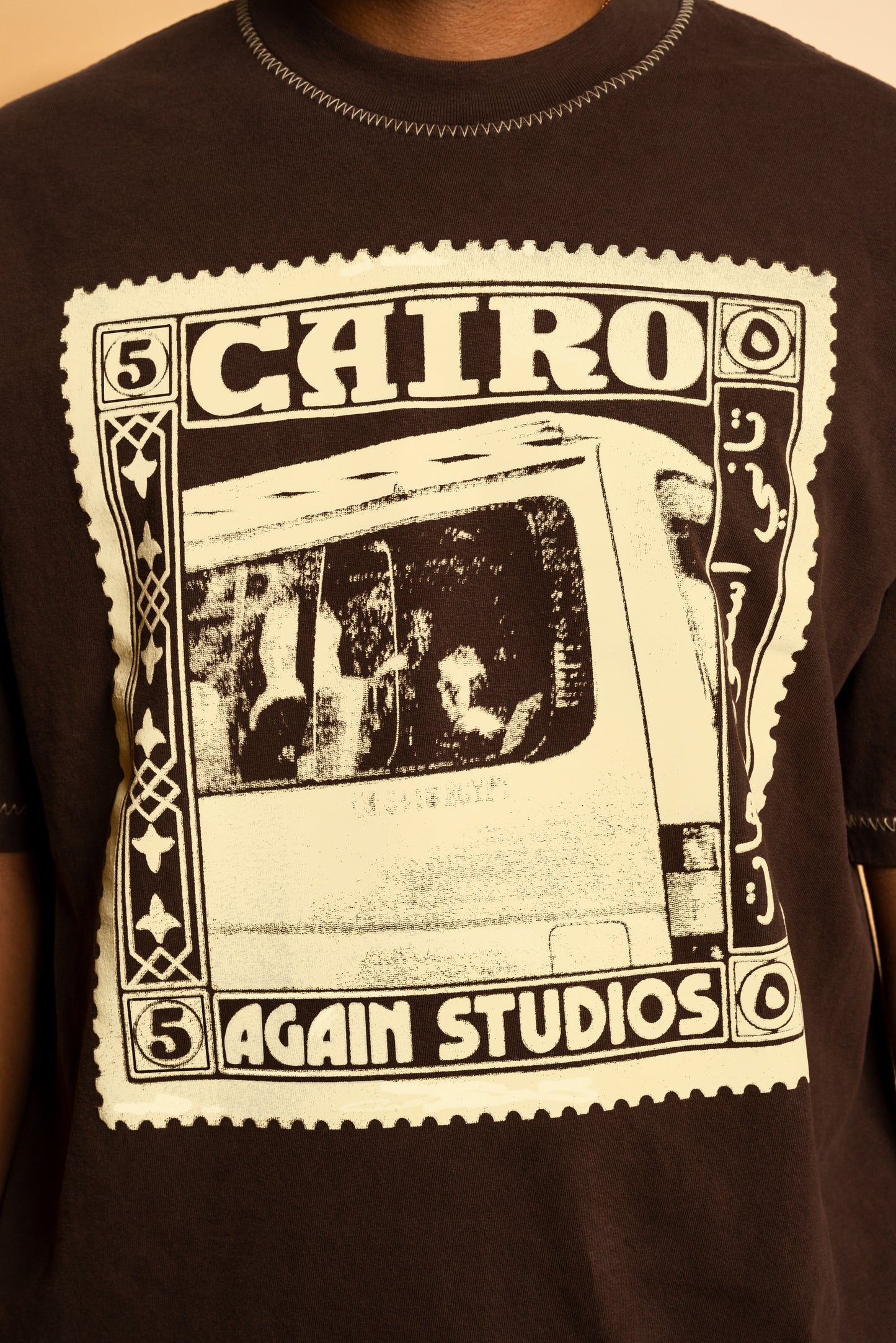 Brown Cairo Stamp Tee