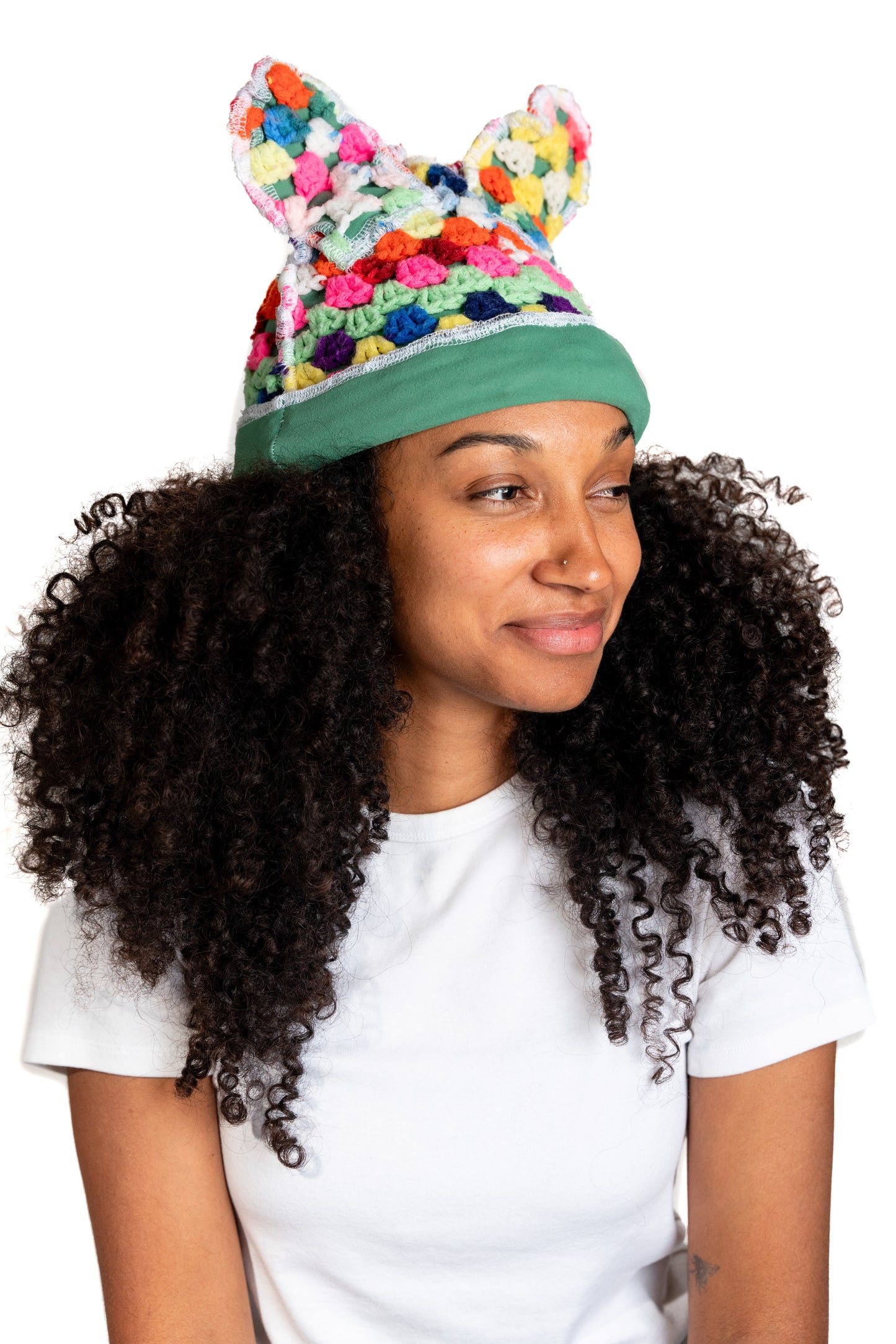 Afgan Knitted Bunny Beanie (yosemite)