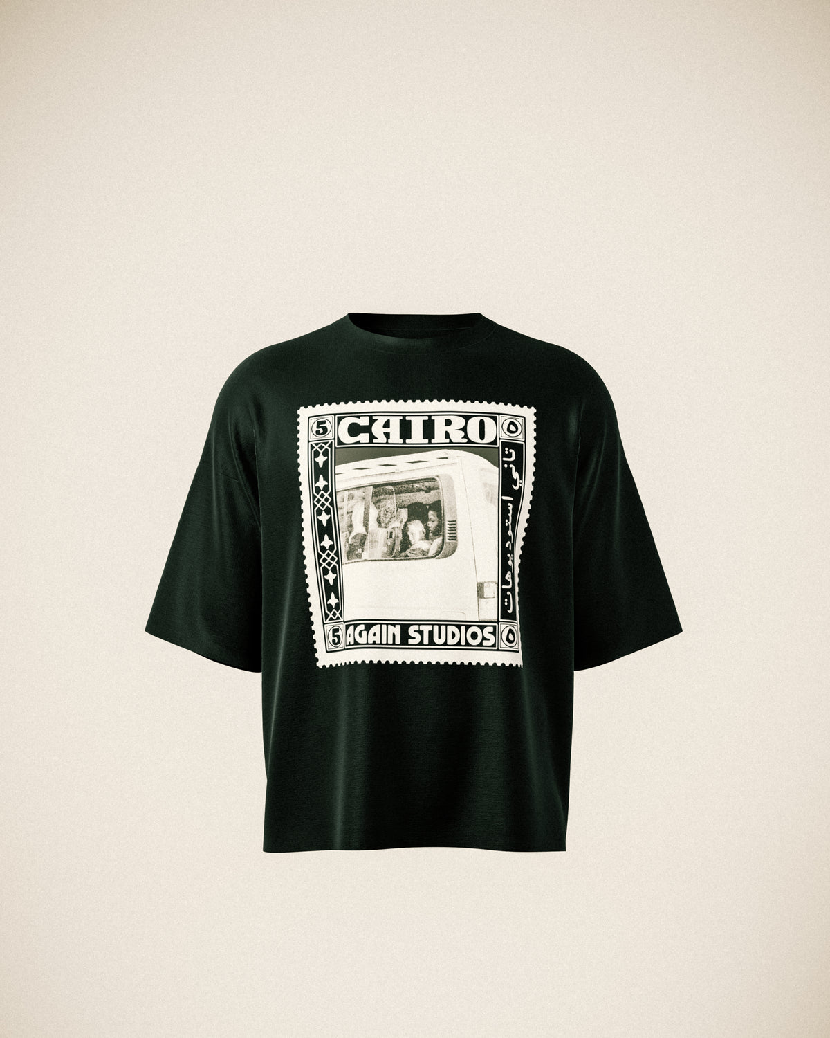 Black Cairo Stamp Tee