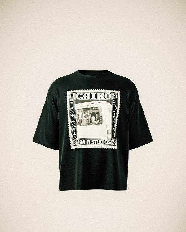 Black Cairo Stamp Tee