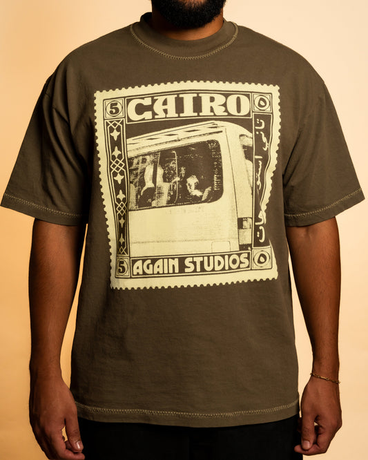 Olive Cairo Stamp Tee