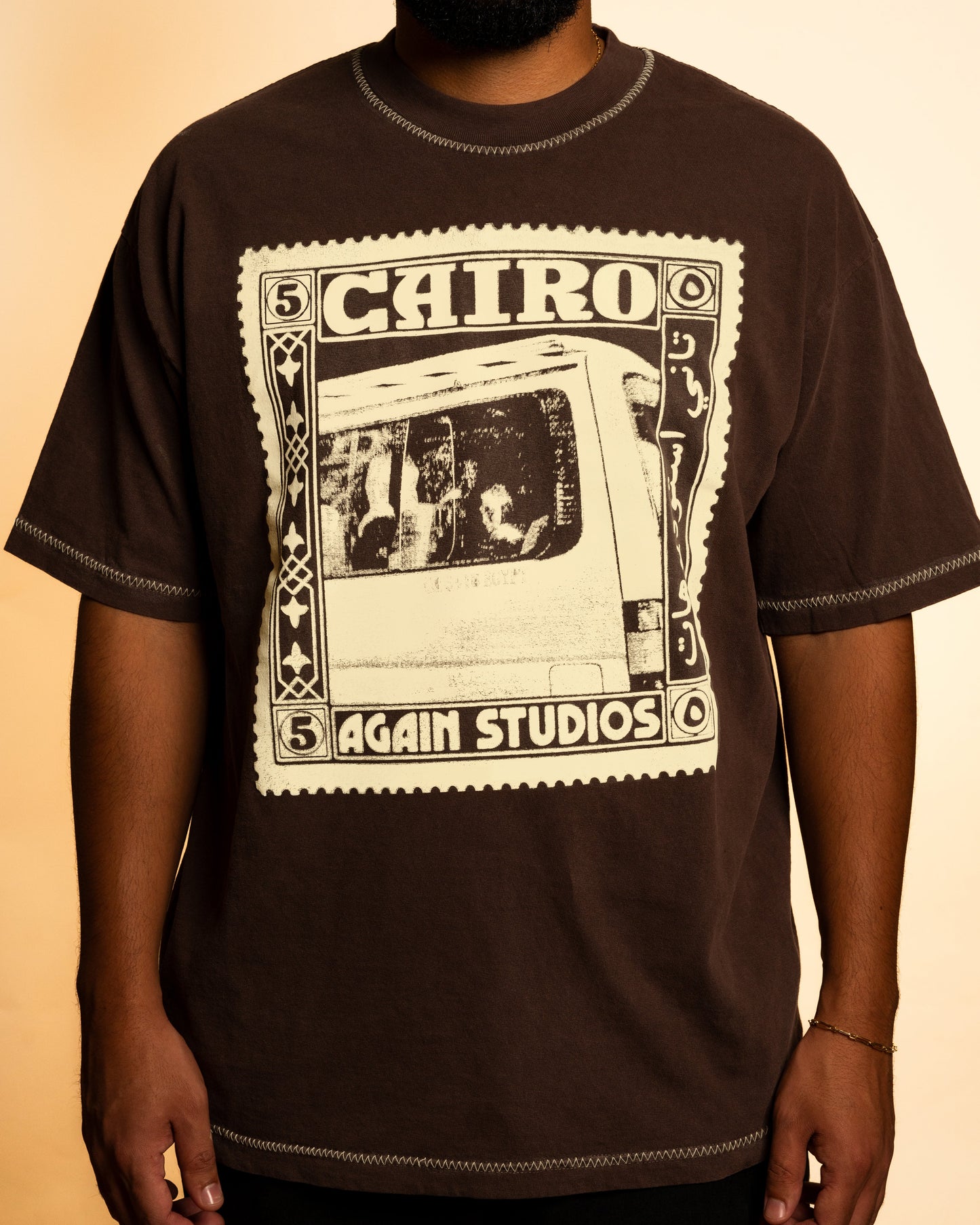 Brown Cairo Stamp Tee