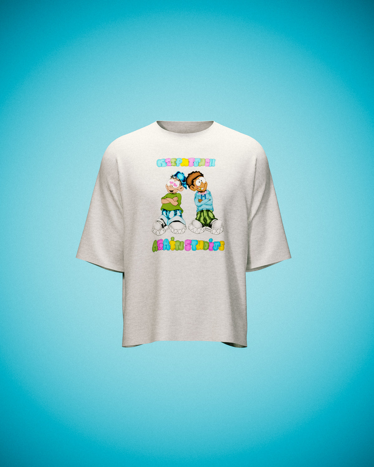 Again Studios X Keepntouch Collab T-Shirt (Heather Gray)