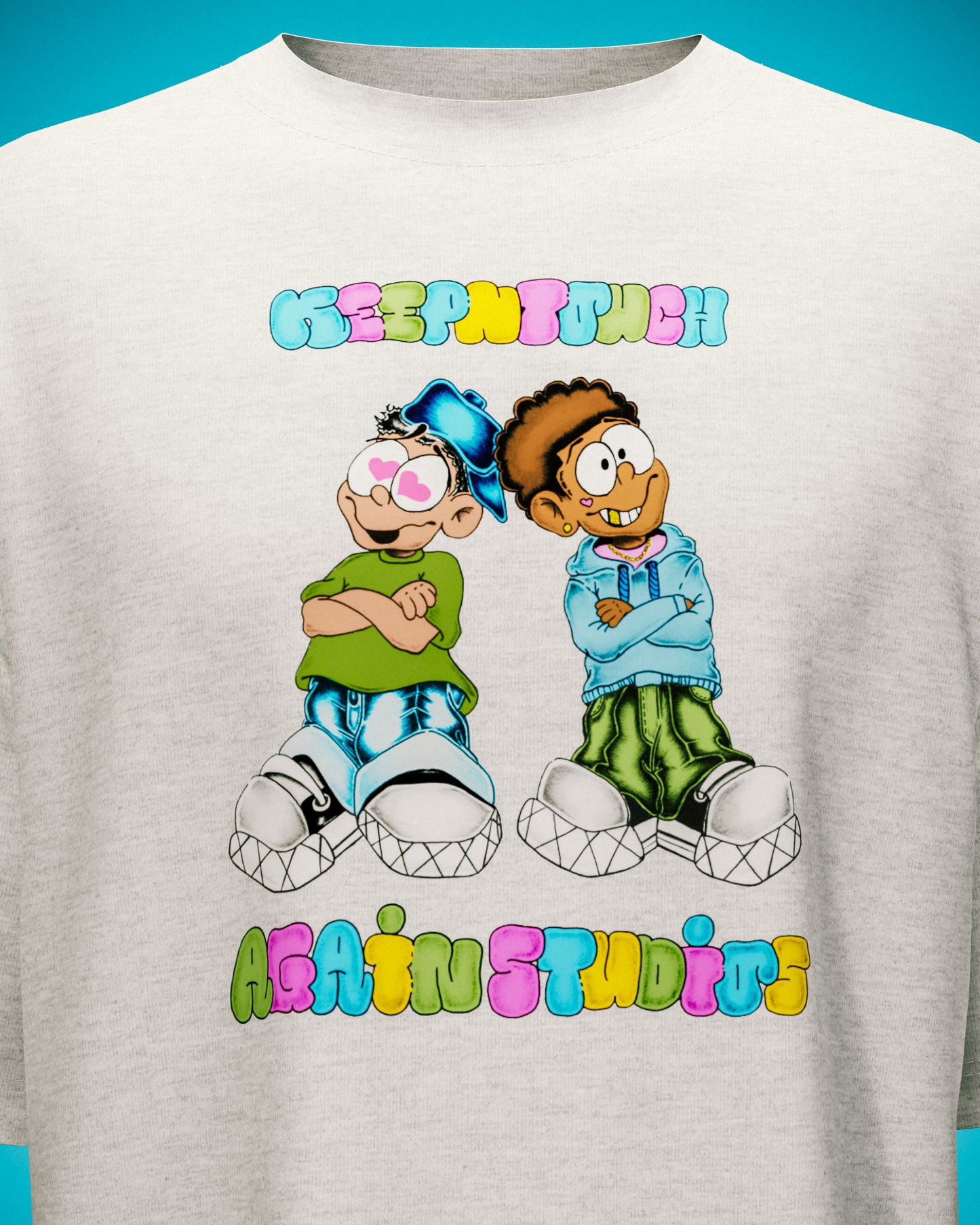 Again Studios X Keepntouch Collab T-Shirt (Heather Gray)