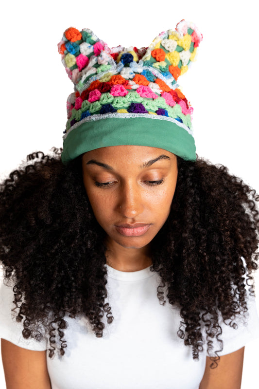 Afgan Knitted Bunny Beanie (yosemite)